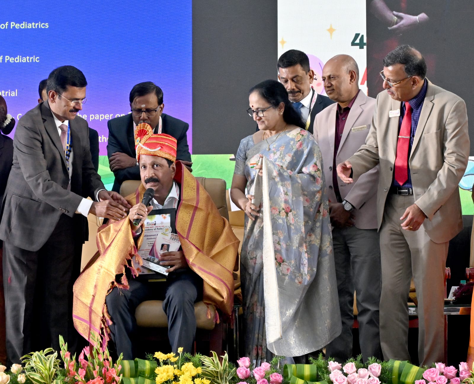 Award presentation ceremony at Krishna Hospital, Tirunelveli