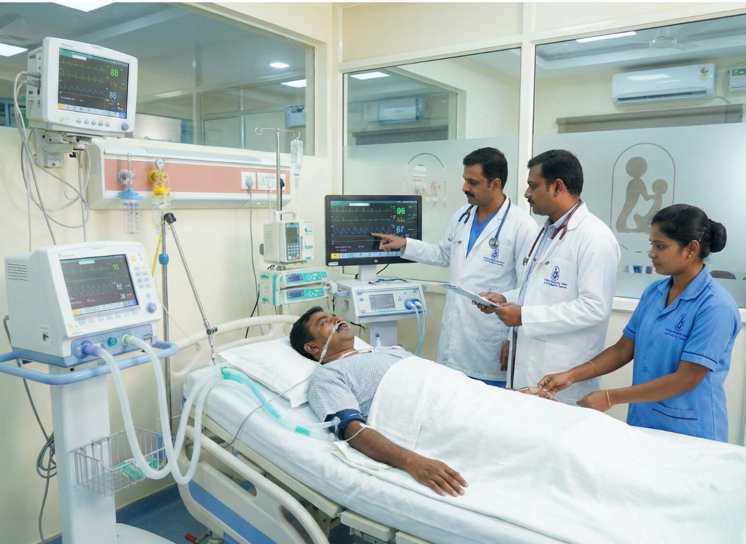 Doctors in ICU