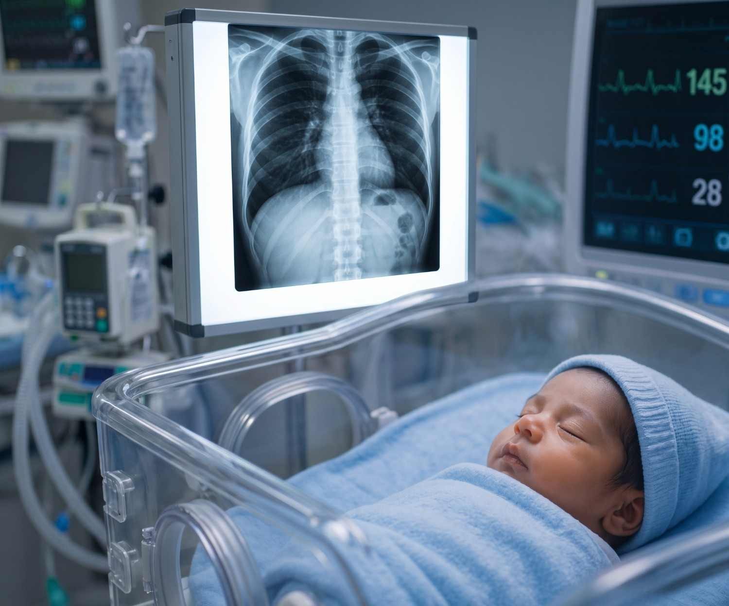 Newborn neonate representing a rare upper aerodigestive tract foreign body case